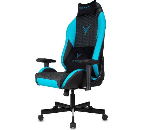 Кресло Knight Neon черный/голубой