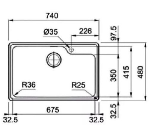 Кухонная мойка Franke Bell BCX 610-74 TL 101.0689.946