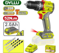 Ударная дрель-шуруповерт Dyllu DTCDP5282 с 1-им АКБ