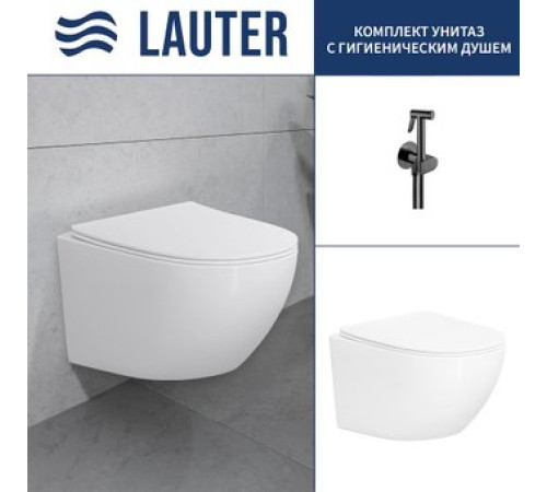 Унитаз подвесной Lauter Sulzdorf + Breez 21GN7072BM белый с микролифтом