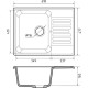 Кухонная мойка GranFest QUARZ Z-13 темно-серый