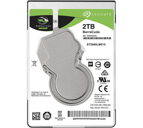 Жесткий диск Seagate Barracuda 2TB [ST2000LM015]