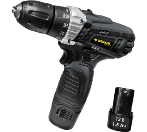 Дрель-шуруповерт Werker CD 1202 Li с 2-мя АКБ