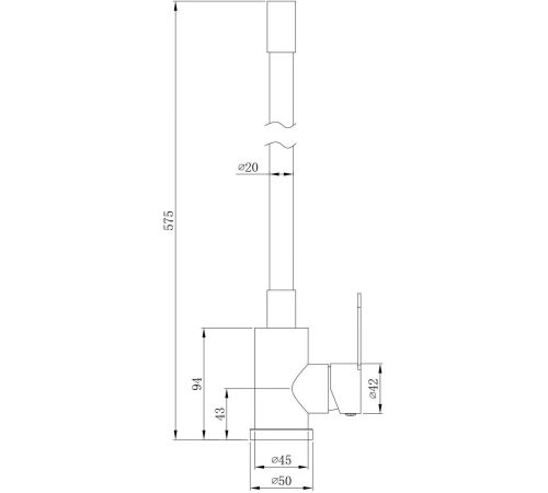 Смеситель Esko Kitchen K44GMB