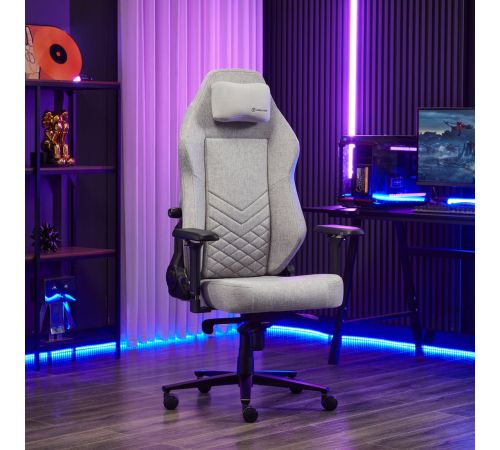 Игровое геймерское кресло Evolution TITAN Fabric серый