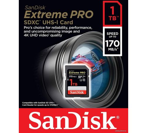 Карта памяти SanDisk Extreme PRO SDXC SDSDXXY-1T00-GN4IN 1TB