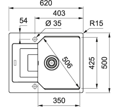 Кухонная мойка Franke Urban UBG 611-62 бежевый