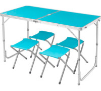 Стол со стульями Coyote HKTB-1002 голубой