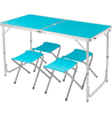 Стол со стульями Coyote HKTB-1002 голубой