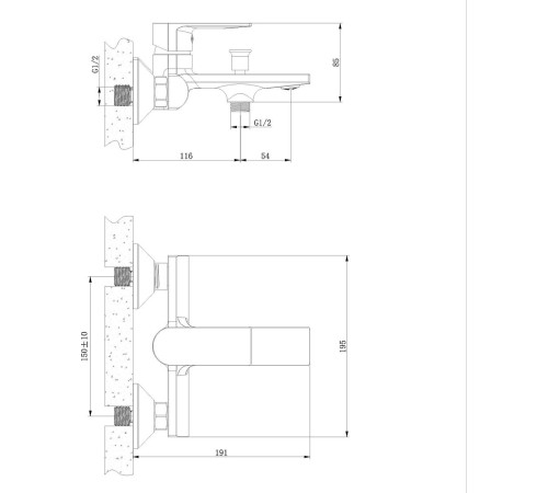 Смеситель Lauter Reef 21CK6678C