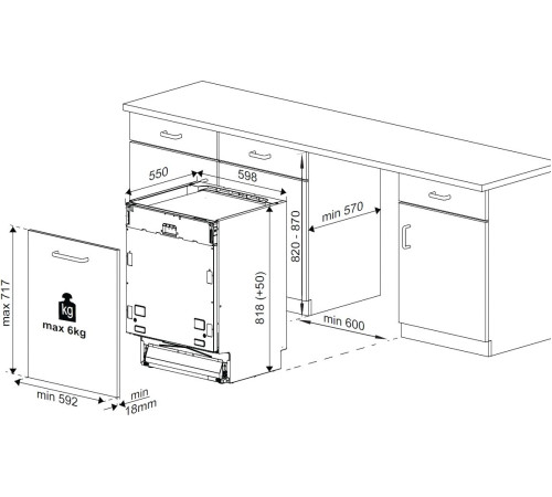 Встраиваемая посудомоечная машина BEKO BDIN38530A