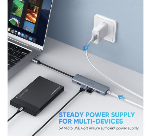 USB-хаб Ugreen CM219 70336