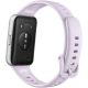 Фитнес-браслет Huawei Band 11 серебристый алюминиевый корпус, с сиреневым силиконовым ремешком, международная версия