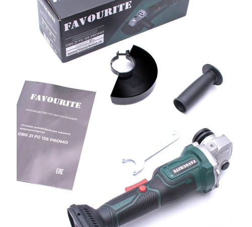 Угловая шлифмашина Favourite OBS 21 FG 125 Promo без АКБ