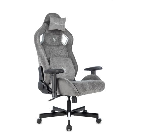 Игровое геймерское кресло Knight Outrider серый Light-19