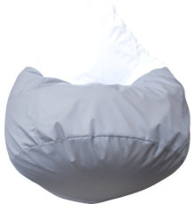Кресло-мешок Flagman Груша Элегант Г2.1-452 серый/белый