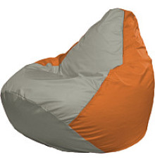 Кресло-мешок Flagman Груша Мега XXXL Г3.1-342 серый/оранжевый