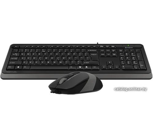 Клавиатура + мышь A4Tech Fstyler F1010 черный/серый