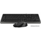 Клавиатура + мышь A4Tech Fstyler F1010 черный/серый