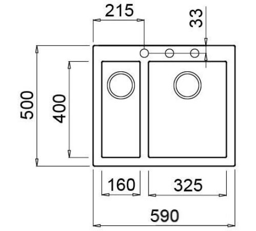 Кухонная мойка Elleci Quadra 150 Bianco Pietra G52