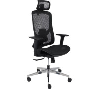 Офисное кресло AksHome Magnus сетка, черный/алюминий