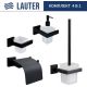 Набор аксессуаров для ванной Lauter 21SH71062 + 21SH71092 + 21SH71102 + 21SH71112 Matt Black, 4 предмета