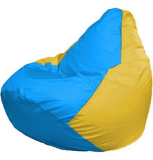 Кресло-мешок Flagman Груша Макси Г2.1-280 желтый/голубой