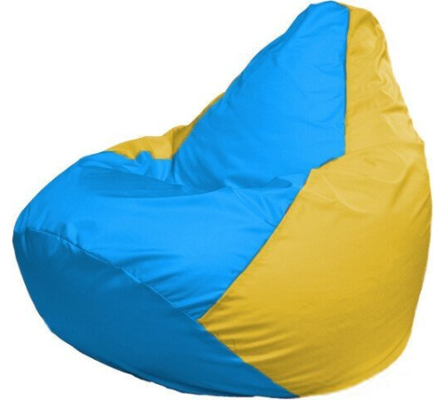 Кресло-мешок Flagman Груша Макси Г2.1-280 желтый/голубой