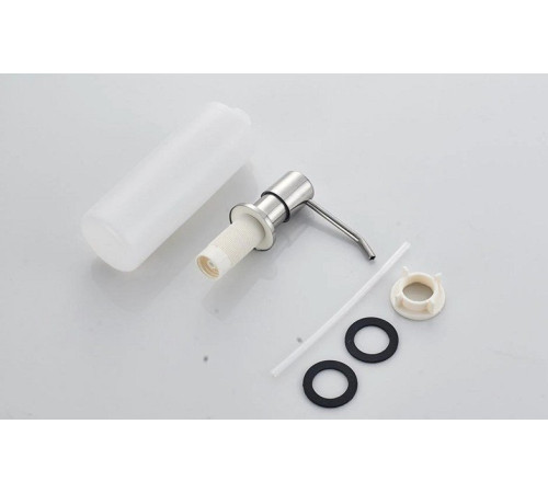 Кухонная мойка БелЭворс Со смесителем и дозатором Styl L + L74004-9 + L405-1 серый/сатин