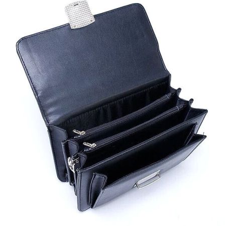 Мужская сумка Poshete 250-9623-BLK черный
