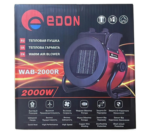 Электрическая тепловая пушка Edon WAB-2000R