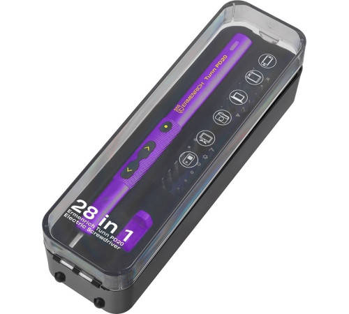 Электроотвертка Ermenrich Tunn PD20 фиолетовый с АКБ, кейс