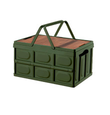 Органайзер для хранения Happy Home складной со столиком и ручками HH-004 30 л зеленый
