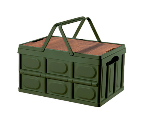 Органайзер для хранения Happy Home складной со столиком и ручками HH-004 30 л зеленый