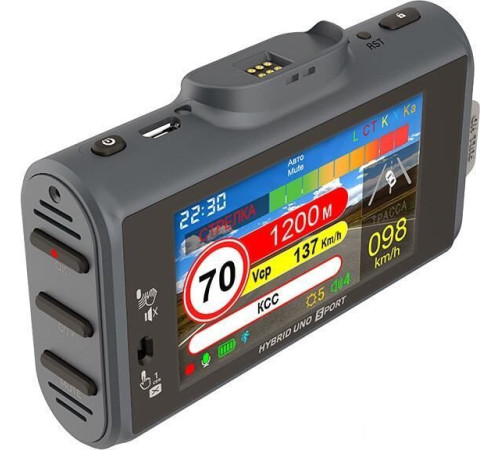 Видеорегистратор-радар детектор-GPS информатор 3в1 SilverStone Hybrid UNO Sport