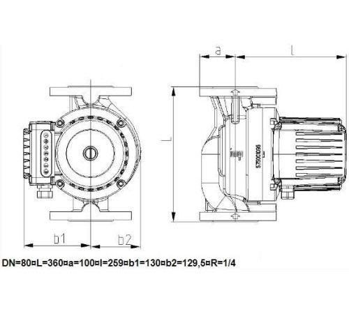 Циркуляционный насос IMP Pumps GHNbasic II 80-70F PN6
