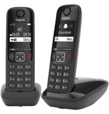 Радиотелефон Gigaset AS690 DUO черный