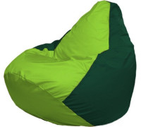 Кресло-мешок Flagman Груша Макси Г2.1-185 зеленый темный/салатовый