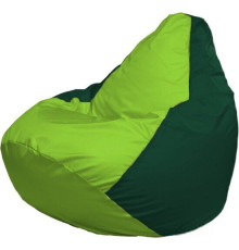 Кресло-мешок Flagman Груша Макси Г2.1-185 зеленый темный/салатовый