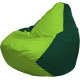Кресло-мешок Flagman Груша Макси Г2.1-185 зеленый темный/салатовый