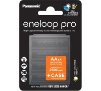 Аккумулятор Panasonic Eneloop Pro AA BK-3HCDE/4CP+case 4 шт