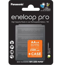 Аккумулятор Panasonic Eneloop Pro AA BK-3HCDE/4CP+case 4 шт