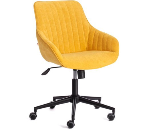 Офисное кресло TetChair Dublin велюр, горчичный 170