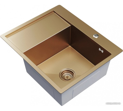 Кухонная мойка Mixline Pro 552928 бронза, с сифоном