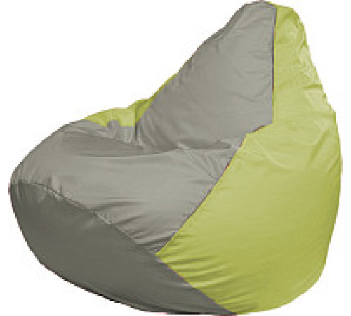 Кресло-мешок Flagman Груша Супер Мега 4XL Г5.1-343 серый/салатовый