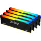 Оперативная память Kingston FURY Beast RGB 4x16ГБ DDR4 2666 МГц KF432C16BB2AK4/64