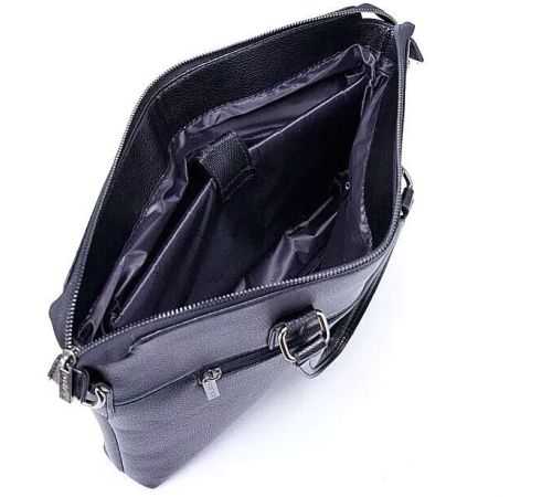Мужская сумка Poshete 250-8332-3-BLK черный
