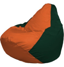 Кресло-мешок Flagman Груша Макси Г2.1-212 зеленый темный/оранжевый
