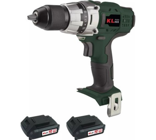Дрель-шуруповерт KLPRO KLNM18-20 с 2-мя АКБ, кейс