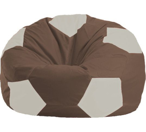 Кресло-мешок Flagman Мяч Стандарт М1.1-316 коричневый/белый